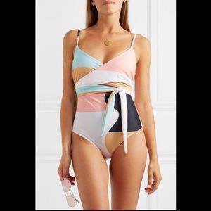 Mara Hoffman NWT Isolde Belted Swimsuit